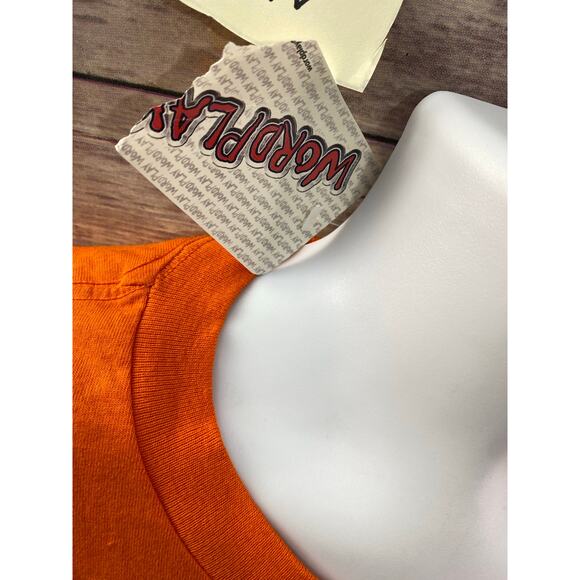 NWT Fugitive (You Never Saw Me) Funny Jail Break T-shirt Size 3XL Orange Cotton - Picture 8 of 8